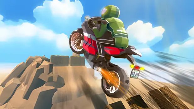 Play Cartoon Moto Stunt — screenshot